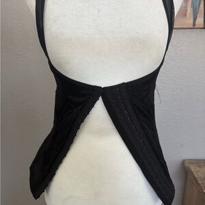 Kathy Ireland Black Mesh Top shapewear